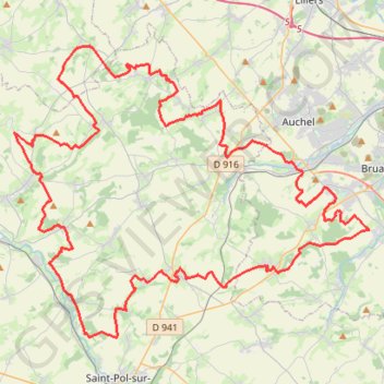 Itinéraire La rando du diable Divion, distance, dénivelé, altitude, carte, profil, trace GPS