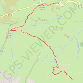 Itinéraire Crête de Can Dessus (Col du Soulor), distance, dénivelé, altitude, carte, profil, trace GPS