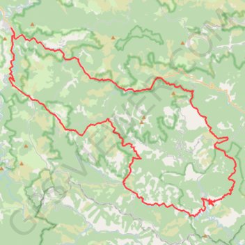 Itinéraire Le col de Jalcreste et la Vallée Française, distance, dénivelé, altitude, carte, profil, trace GPS