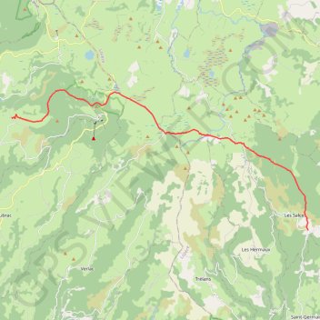 Itinéraire Tour de l'Aubrac - 03 - Col de Trébatut - Les Enfrux (Saint Chély d'Apcher), distance, dénivelé, altitude, carte, profil, trace GPS