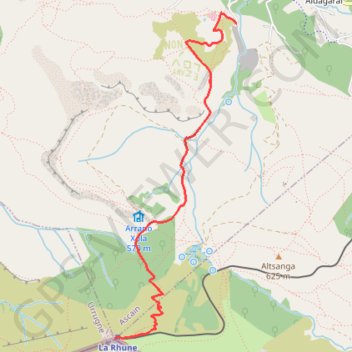 Itinéraire Le sentier de la Rhune, distance, dénivelé, altitude, carte, profil, trace GPS