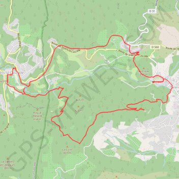 Itinéraire Sillans la Cascade, distance, dénivelé, altitude, carte, profil, trace GPS