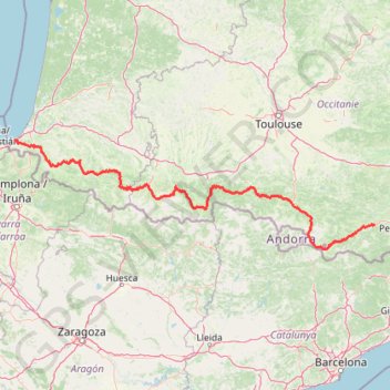 Itinéraire Trans Pyrénées moto, distance, dénivelé, altitude, carte, profil, trace GPS