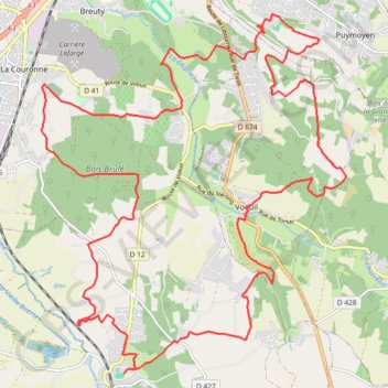 Itinéraire Boucles de la boheme, distance, dénivelé, altitude, carte, profil, trace GPS