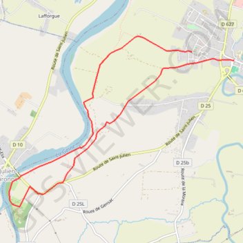 Itinéraire Rieux Volvestre Randox, distance, dénivelé, altitude, carte, profil, trace GPS