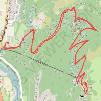 Itinéraire Randonnée Pic du Jer, distance, dénivelé, altitude, carte, profil, trace GPS