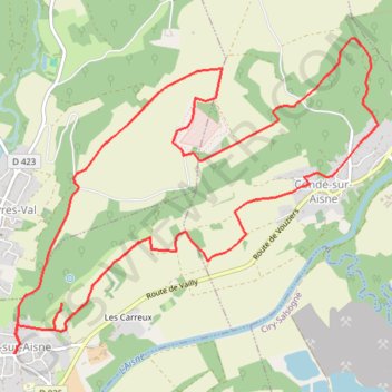 Itinéraire Fort de Condé, distance, dénivelé, altitude, carte, profil, trace GPS