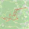 Itinéraire Obernai - Kagenfels - Kreutzweeg - Welschbruch - Breitmatt - Bloos - Sainte-Odile, distance, dénivelé, altitude, carte, profil, trace GPS