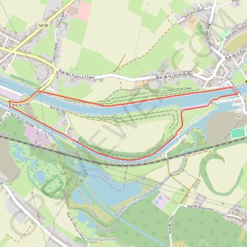 Itinéraire (Le Roeulx) Les Grandes Eaux, distance, dénivelé, altitude, carte, profil, trace GPS