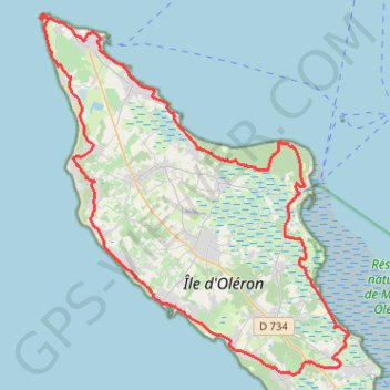 Itinéraire Phare de Chassiron, distance, dénivelé, altitude, carte, profil, trace GPS