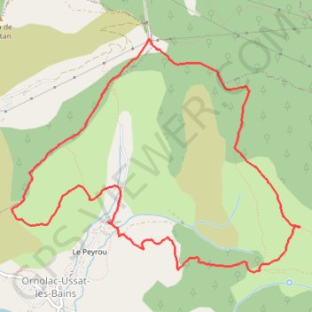 Itinéraire Col d'Ussat par le Clot de la Carbonnière, distance, dénivelé, altitude, carte, profil, trace GPS
