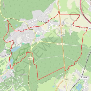 Itinéraire Sentier du Château - Condette, distance, dénivelé, altitude, carte, profil, trace GPS