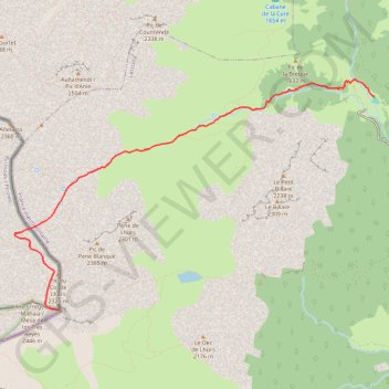 Itinéraire la table des trois rois 2421m, distance, dénivelé, altitude, carte, profil, trace GPS