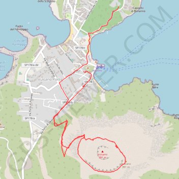 Itinéraire Terdav - Eoliennes - J2 - Ascension de Vulcano, distance, dénivelé, altitude, carte, profil, trace GPS