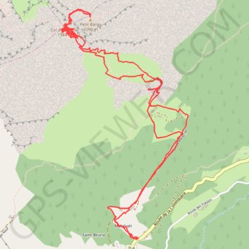 Itinéraire Le Petit Bargy, distance, dénivelé, altitude, carte, profil, trace GPS