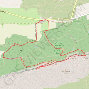 Itinéraire Du Pas de la Cabre au Col du Saint-Pilon, Sainte-Baume, distance, dénivelé, altitude, carte, profil, trace GPS