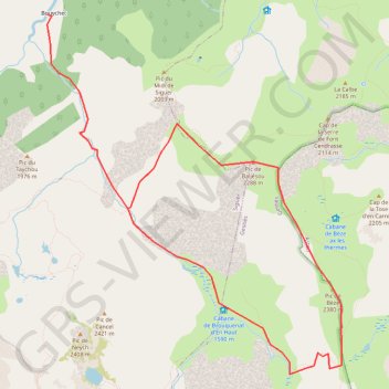 Itinéraire Parking, distance, dénivelé, altitude, carte, profil, trace GPS
