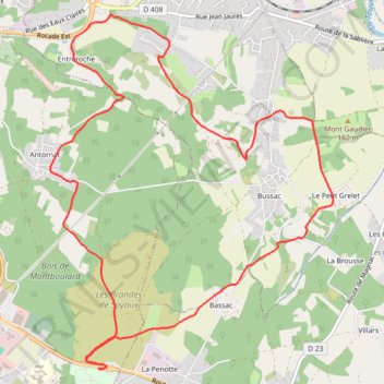 Itinéraire track, distance, dénivelé, altitude, carte, profil, trace GPS
