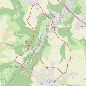 Itinéraire Randonnée Saint Pierre de Varengeville, distance, dénivelé, altitude, carte, profil, trace GPS