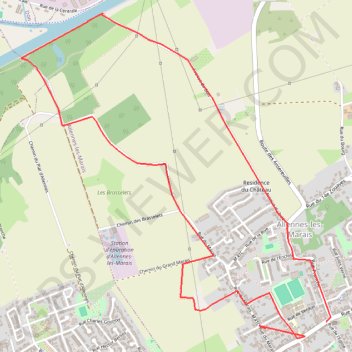 Itinéraire Circuit des Marlettes raccourci pour rando douce, distance, dénivelé, altitude, carte, profil, trace GPS