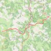 Itinéraire Les Estrets - Les 4 Chemins - Chemin de Compostelle, distance, dénivelé, altitude, carte, profil, trace GPS