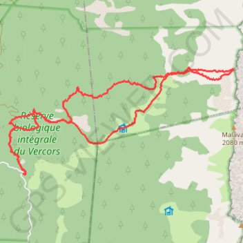 Itinéraire Hors sentier au Pas de Serre Brion, versant Ouest, distance, dénivelé, altitude, carte, profil, trace GPS