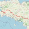 Itinéraire le GR38 de Redon à Douarnenez, distance, dénivelé, altitude, carte, profil, trace GPS