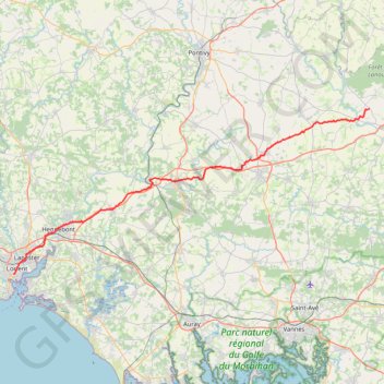 Itinéraire ors-export-linestring, distance, dénivelé, altitude, carte, profil, trace GPS