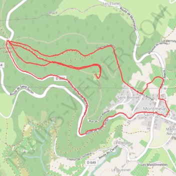 Itinéraire suuntoapp-Hiking-2025-01-11T07-38-08Z, distance, dénivelé, altitude, carte, profil, trace GPS