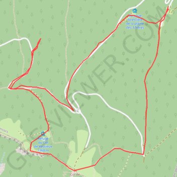 Itinéraire Col de Vassieux, distance, dénivelé, altitude, carte, profil, trace GPS