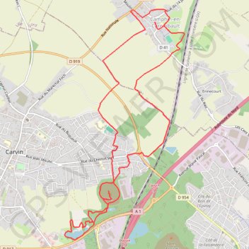 Itinéraire De Camphin-en-Carembault à la tour de l'Horloge, distance, dénivelé, altitude, carte, profil, trace GPS