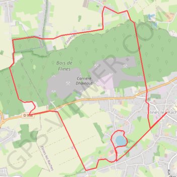 Itinéraire Circuit des 3 bois, distance, dénivelé, altitude, carte, profil, trace GPS