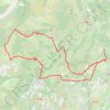 Itinéraire 86kms - Cote de Claret x2, distance, dénivelé, altitude, carte, profil, trace GPS