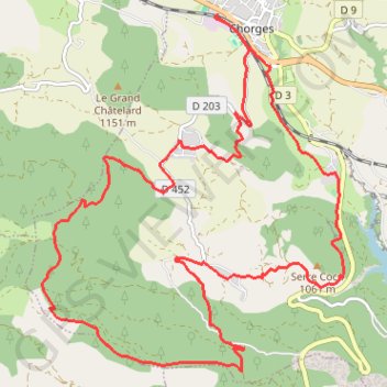 Itinéraire Clot Clavary, distance, dénivelé, altitude, carte, profil, trace GPS