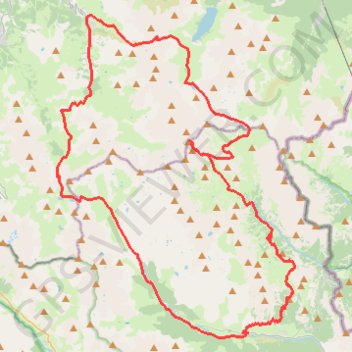 Itinéraire circuit complet, distance, dénivelé, altitude, carte, profil, trace GPS