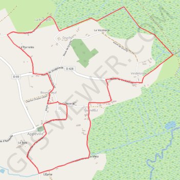 Itinéraire trail 8km, distance, dénivelé, altitude, carte, profil, trace GPS