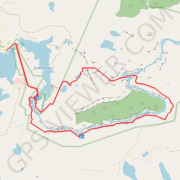 Itinéraire Circuit du petit ours (Pieni Karhunkierros), distance, dénivelé, altitude, carte, profil, trace GPS