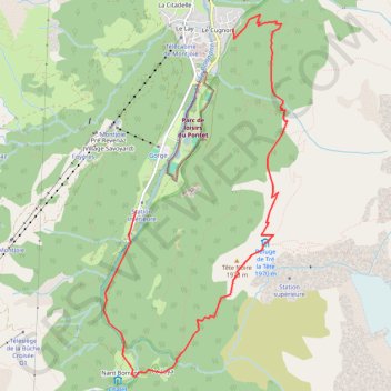 Itinéraire Cugnon - Tré la Tête, distance, dénivelé, altitude, carte, profil, trace GPS