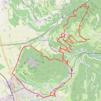 Itinéraire Bex Gravel bike, distance, dénivelé, altitude, carte, profil, trace GPS