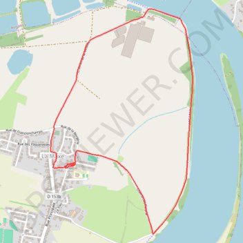 Itinéraire Marche à LA MAXE, distance, dénivelé, altitude, carte, profil, trace GPS