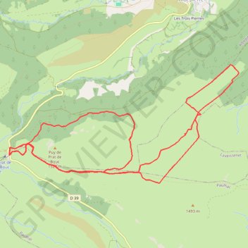 Itinéraire Raquettes à Prat-de-Bouc, distance, dénivelé, altitude, carte, profil, trace GPS
