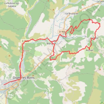 Itinéraire Les Terres Noires, distance, dénivelé, altitude, carte, profil, trace GPS