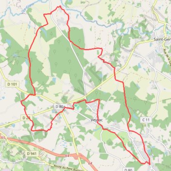 Itinéraire Circuit du Pont Colombier, distance, dénivelé, altitude, carte, profil, trace GPS