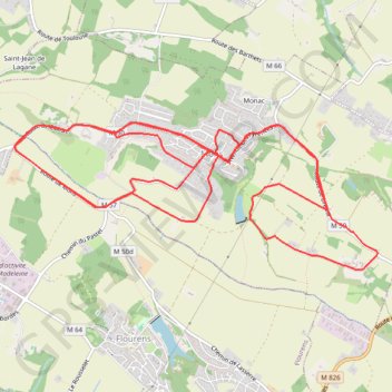 Itinéraire Semi marathon de Mons, distance, dénivelé, altitude, carte, profil, trace GPS