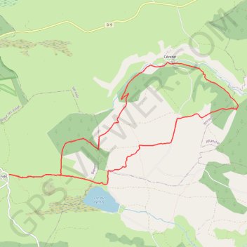 Itinéraire La pinatelle de Parre - Fortuniès, distance, dénivelé, altitude, carte, profil, trace GPS