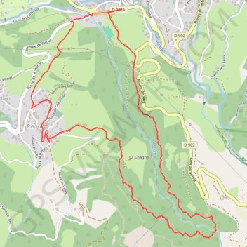 Itinéraire Guillestre - Risoul - Guillestre, distance, dénivelé, altitude, carte, profil, trace GPS