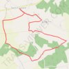 Itinéraire St Coutant sentier les fontaines, distance, dénivelé, altitude, carte, profil, trace GPS