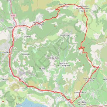 Itinéraire Le Coeur d'Hérault à vélo0 - Route des terroirs, distance, dénivelé, altitude, carte, profil, trace GPS