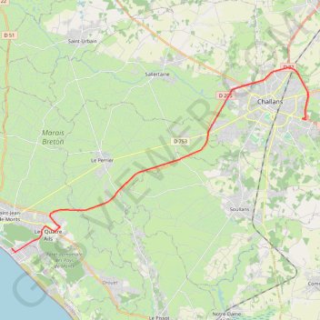 Itinéraire new, distance, dénivelé, altitude, carte, profil, trace GPS