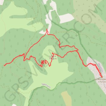Itinéraire Saint Jurs - le Montdenier, distance, dénivelé, altitude, carte, profil, trace GPS